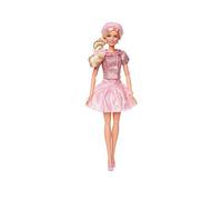 Barbie The Movie Doll, Margot Robbie as, Collectible Doll Wearing Pink Blouse & Skirt Tutu Outfit, With Styled Hair & Matching Jewelry, JBJ53
