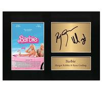 Barbie Movie Signed Poster by Ryan Gosling & Margot Robbie A4 Printed Autograph Presentation Display Signed Photo Reproduction Poster Print Picture No138