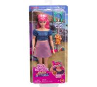 Barbie Mysteries: Beach Detectives Daisy Doll Wearing Signature Removeable Outfit with Storytelling Accessories, Including Pet Kitten