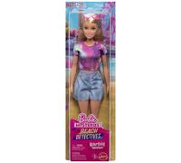 Barbie Mysteries: Beach Detectives Barbie “Malibu” Fashion Doll Wearing Removable Signature Outfit with Accessories, Including Sunglasses, JFV63
