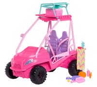 Barbie Mysteries: Beach Detectives Playset with Beach Buggy Toy Car & 10+ Accessories Including Beach Chair & Towel