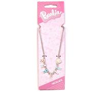 Barbie Name Necklace Pastel Enamel Letters Heart Silver Tone Official