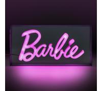 Barbie Neon Effect LED Kids Table Lamp - Clear & Pink