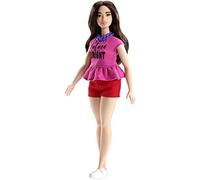 Barbie NewFashionistas Doll, Future is bright doll, curvy with long brown hair, gifts for children aged 3+ FJF58