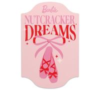 Barbie Nutcracker Dreams Wood Wall Decor - Fun Ballet Barbie Sign for Holiday Decorating