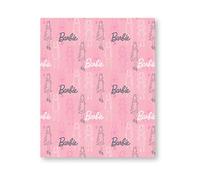 Barbie Official Licenced Fleece Blanket | Pink Fashion Pose | Figures Bedroom Design | Warm Super Soft Feel Throw Comforter | Perfect for Home, Bedroom, Travel, Sleepovers & Camping