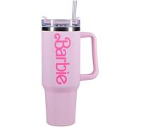 Paladone Barbie Logo Soft Touch 1200ml Thermal Mug Pink