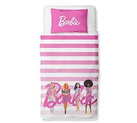 Barbie Easy Care Reversible Duvet Cover and Pillowcase Set, Single Set