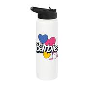 Barbie Painted Hearts Valentine's Day Stainless Steel Insulated Water Bottle
