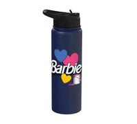 Barbie Painted Hearts Valentine's Day Stainless Steel Insulated Water Bottle