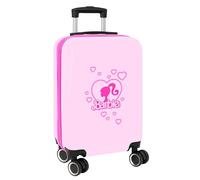 BARBIE PAINTERLY - Cabin Trolley 20 Inches, Suitcase with Wheels, Security Lock, Lightweight Suitcase, 34.5 x 20 x 55 cm, Pink/blue, M, Casual