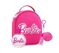 Barbie Fragrance Gift Set for Kids Includes 3D Zip Case, Eau de Toilette Natural Spray and Lip Gloss, Vegan & Dermatologically Tested Gift Set, Perfect for Girls & Boys