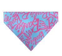 Barbie Pet Bandana Barbie Autograph Scattered Blue Pink Slip Collar Bandana Only