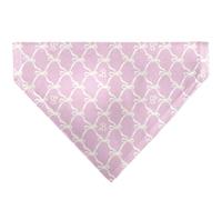 Barbie Pet Bandana Barbie Bow and B Monogram Pink White Slip On Collar Bandana Only