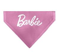 Barbie Pet Bandana Barbie Script and B Icon Collage Pinks White Slip On Collar Bandana Only
