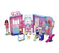 Barbie, Pet Care Playset for Girls Ages 3 and Up, 4 Play Areas, Four Dogs, Four Cats and Fun Accessories, Over 30 Pieces in Total