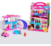 Barbie Pet Dreamhouse 2-Sided Playset, 10-pieces Include Pets and Accessories, K