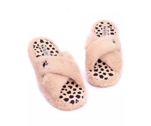 Barbie Pink Doll Silhouette Logo Mule Slippers Womens