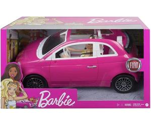 Barbie Pink Fiat Car and Doll