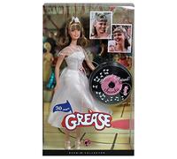 Barbie Pink Label Collector Collection 30 Years Anniversary Grease 12 Inch Doll - Sandy with White Sleeveless Dress, Accessories, Doll Stand and Certificate of Authenticity