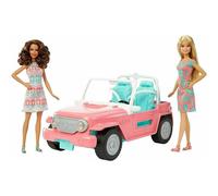 BARBIE Playset JEEP Cruiser Convertible Car with 2 BARBIE DOLLS FPR59
