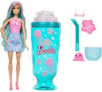 Barbie Pop Reveal Doll & Accessories, Purple Hair, Sea Slushy Series | Fashion Doll & Pet, 8 Surprises Includes Sensory Slime, and Color Change Hair , JKF62