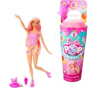 Barbie Pop Reveal Fruit Series Colour Changing Doll with Pink Hair - Strawberry Lemonade