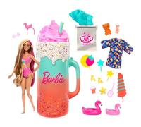 BARBIE Pop Reveal Rise & Surprise Gift Set - Over 15 Surprises, Includes 1 Barbie Doll, Beach Accessories, for Fruity Cheeky Fun, for Children from 3 Years, HRK57