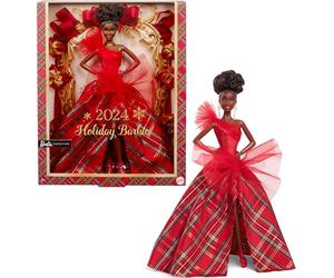BARBIE Poupée joyeux noël brune HRM62