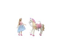 Barbie Princess Adventure Prance & Shimmer Horse and Barbie Princess Doll, Interactive Toy with 3 Songs, Lights, Sounds and Realistic Movements, Gift for 3 to 7 Year Olds, GYK64