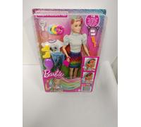 Barbie Leopard Rainbow Hair Doll with Colour-Change Feature