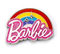 Barbie Pin Badge Rainbow Logo BMPB0003 Modern Style Alloy Pink