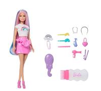 Barbie Shiny Rainbow Hair Doll Pink Kids