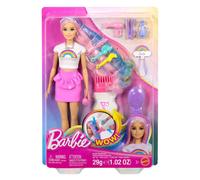 Barbie Shiny Rainbow Hair Doll Pink Kids