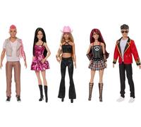 Barbie RBD Set of 5 Fashion Dolls with Roberta, Mia, Lupita, Diego & Giovanni in Removable Concert Looks, Band Collectible