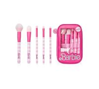 Barbie Retro Stripe Makeup Brush Set | Womens Pink | Official Merch Pink