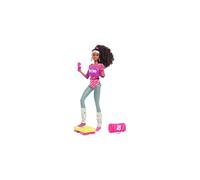 Barbie Rewind 80s Edition Workin' Out Doll (11.5 in Brunette) with Bodysuit, Leg Warmers & Accessories, with Cassette Tape, Doll Stand, Gift for Collectors