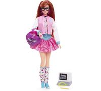 Barbie Rewind ‘80s Edition Doll, Schoolin’ Around, Wearing Dress & Accessories, with Crimped Red Hair, Gift for Collectors