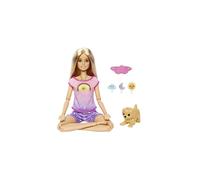 Barbie Rise and Relax Doll, Blonde, Light & Music for Meditation, Eye Mask, Puppy & 3 Emoticon Plug-Ins