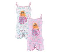 Barbie Rise & Shine Pack of 2 Vest Pyjama Sets Multi