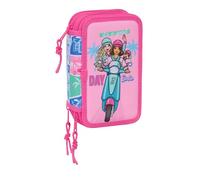 BARBIE - School Pencil Case with 37 Tools Included, Children's Pencil Case, Child, Ideal for Children from 5 to 14 Years, Comfortable and Versatile, Quality and Resistance, 12.5 x 5.5 x 19.5 cm