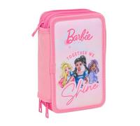 BARBIE - School Pencil Case with 37 Tools Included, Children's Pencil Case, Child, Ideal for Children from 5 to 14 Years, Comfortable and Versatile, Quality and Resistance, 12.5 x 5.5 x 19.5 cm