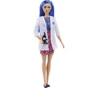 Barbie Scientist Doll 12in Blue Hair Colour Block Dress Lab Coat & Flats