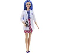 Barbie Scientist Doll 12in Blue Hair Colour Block Dress Lab Coat & Flats