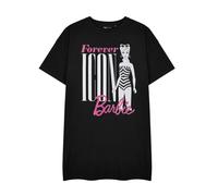 Short Sleeved T-Shirt Dress Barbie Black XL