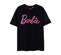 Barbie Womens Black Classic Logo Short Sleeved T-Shirt - X-Large