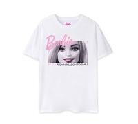 Barbie Womens White Barbie Doll Short Sleeved T-Shirt - Large