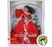 Barbie Signature 2019 Holiday Barbie Doll Brunette Mattel FXF03