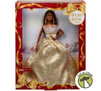 Barbie Signature 2025 Holiday Barbie Doll African American with Black Hair JBJ01
