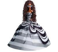 Barbie Signature 65th Anniversary Doll Brown Braided Hair Black White Gown HRM59